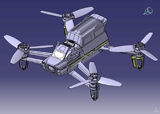 Scocca Cover Bebop Parrot GIGAHORSE | 3d print model