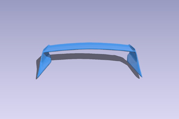 TRD spoiler for 1:10 supra RC body shell | 3d print model