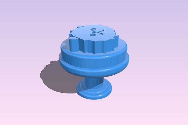 Persian Cat Knob 2 | 3d print model