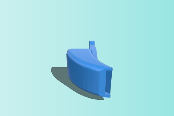 Low-Profile 5015 Blower Fan Duct for Klemco Mount | 3d print model