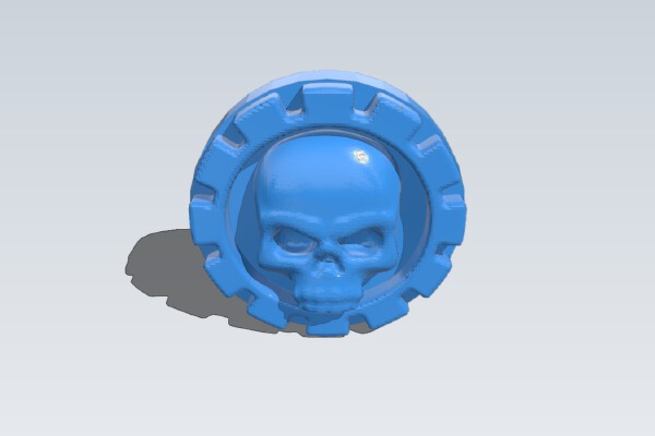 Skull and Cog | 3d print model