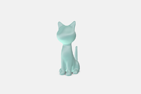 bule cat | 3d print model