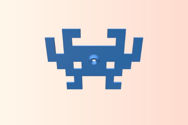 Space invader clock | 3d print model