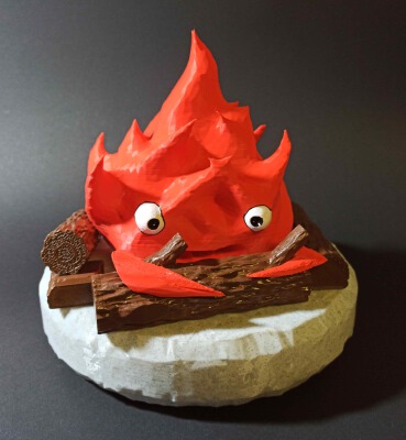 Calcifer (scaled Calcifer and stone piece for OG models) | 3d print model