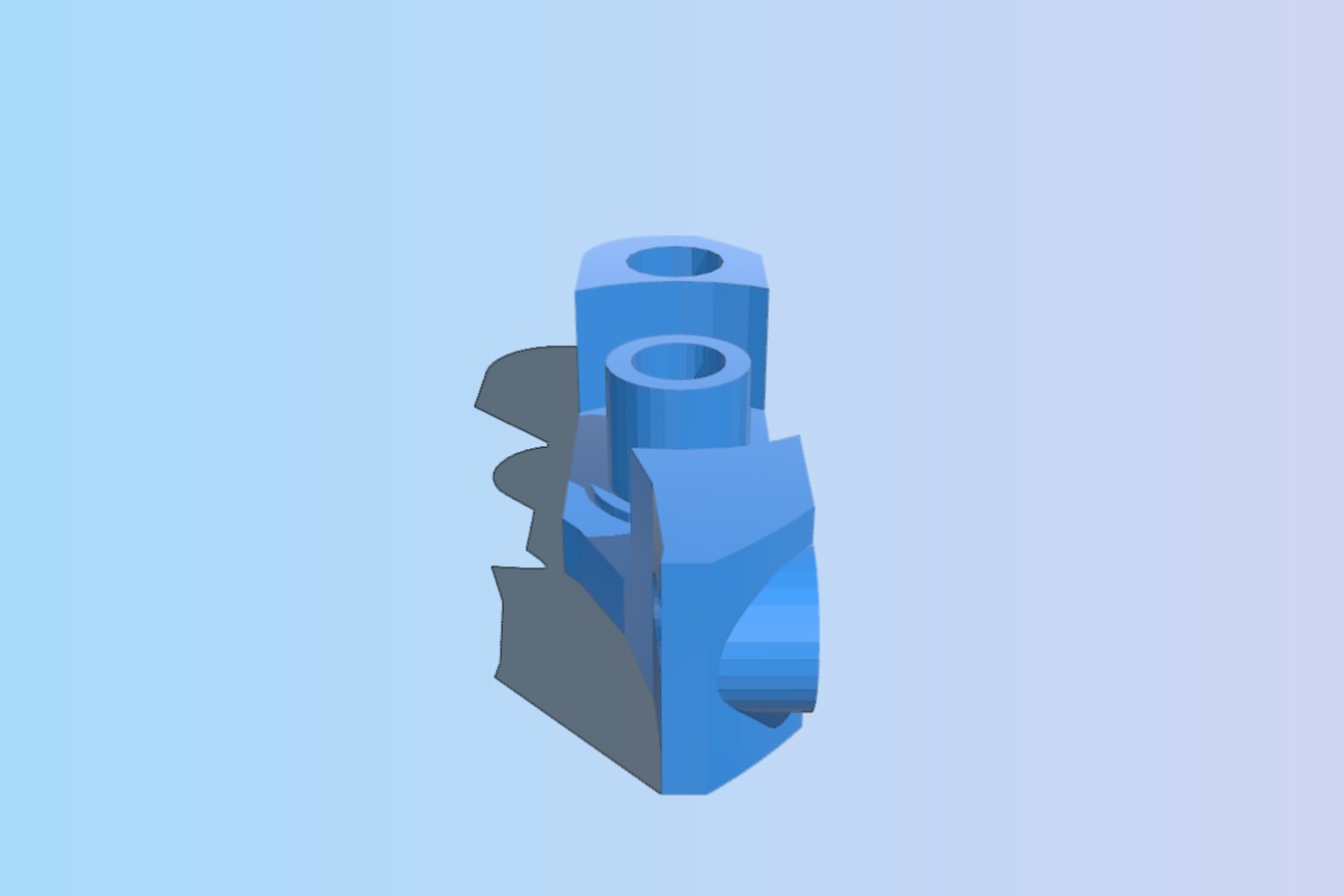 Compact direct drive extruder remix