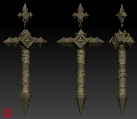 Functioning Combat Cross from Castlevania Lords of Shadow | 3d print model