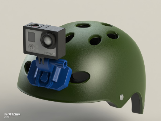 GoPro Helmet Front mount | 3d print model