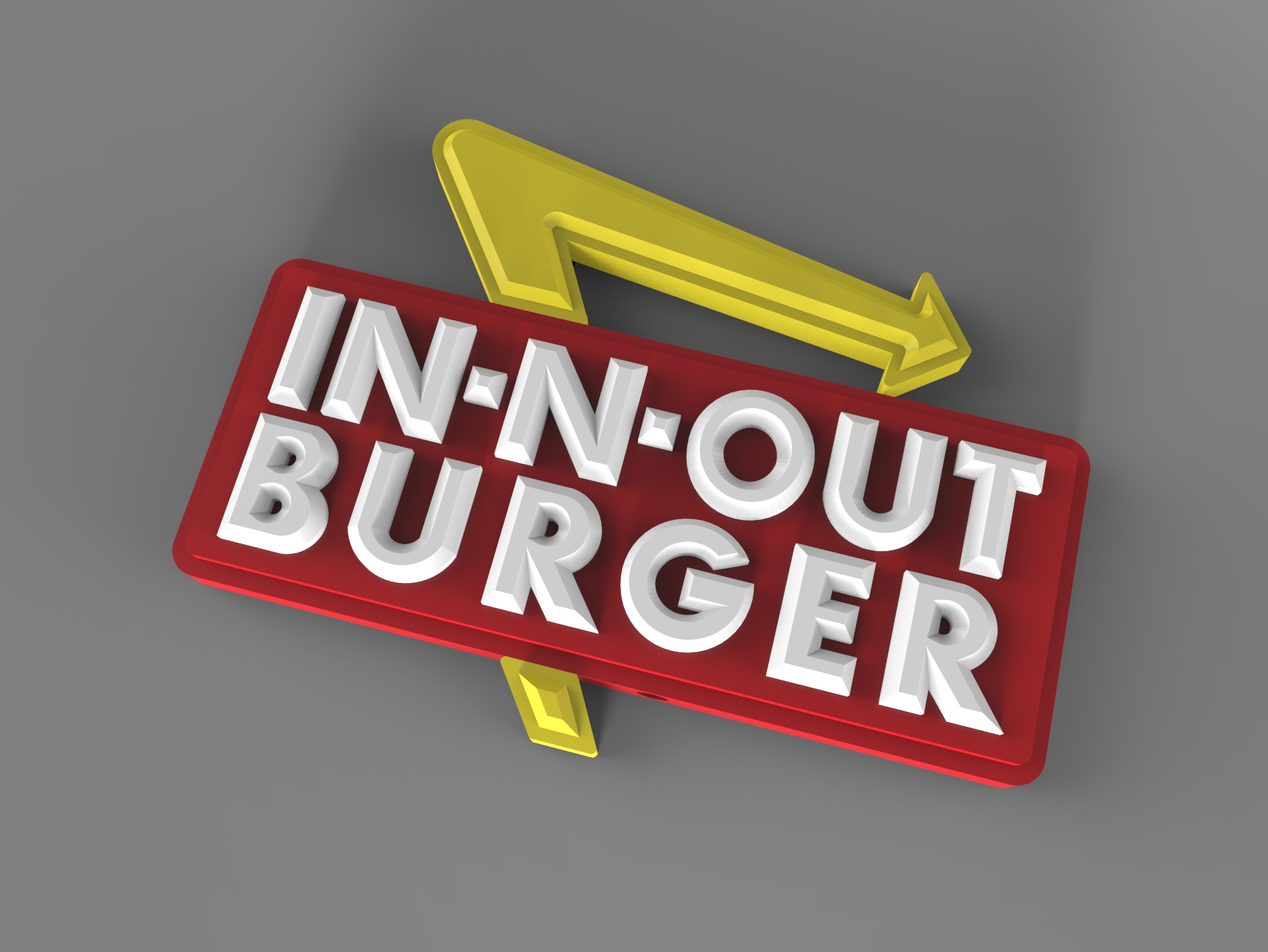 Miniature In-N-Out Sign