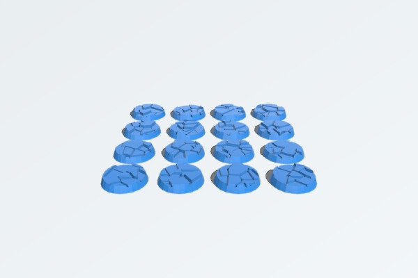 Round Stone Bases (25mm, 32mm and 40mm) | 3d print model