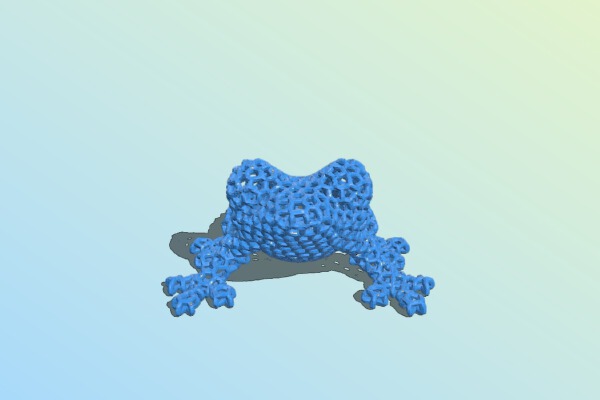 Voronoi frog | 3d print model