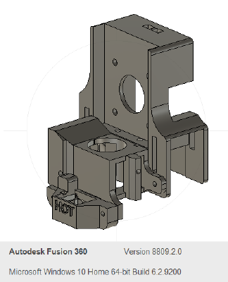 Tronxy X5SA direct drive mount, BMG, V6, BL TOUCH, PART COOLING | 3d print model