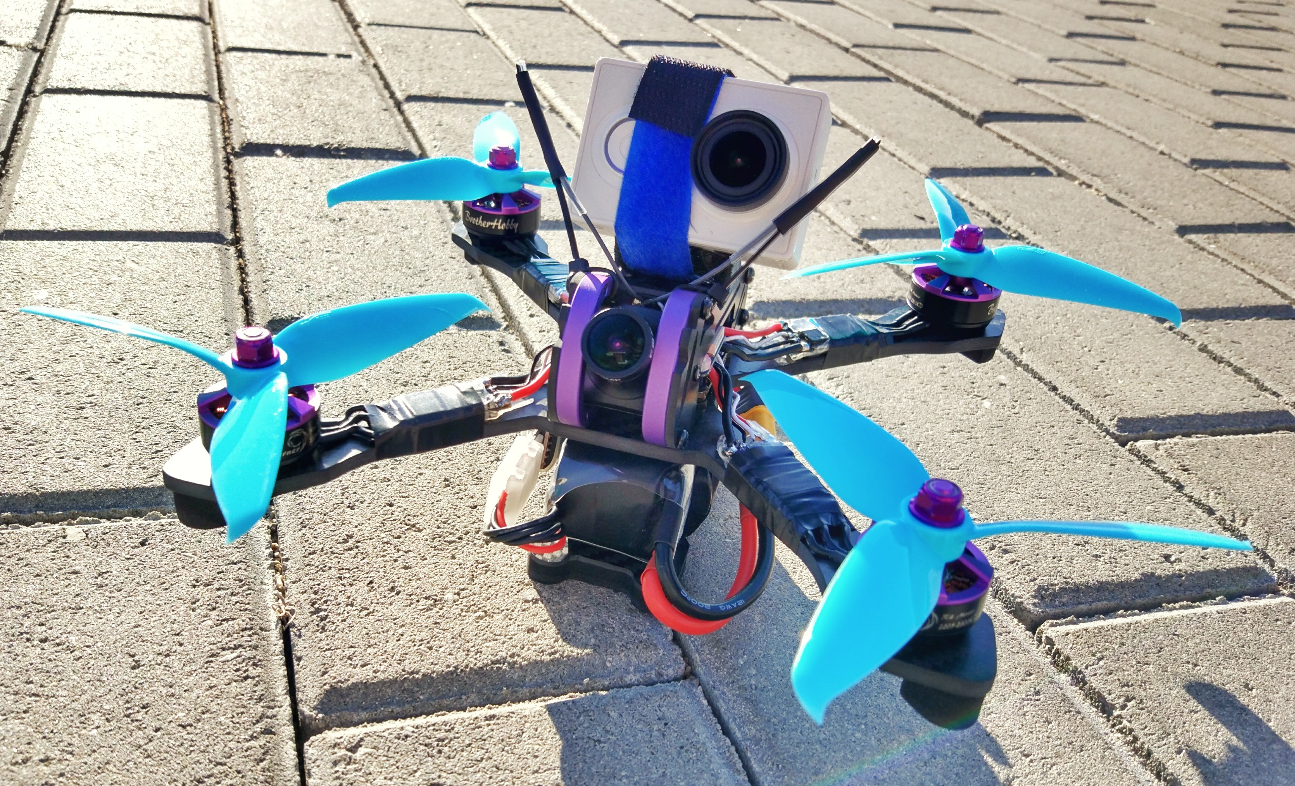 Realacc Purple215 gopro _ xiaomi yi or alike support