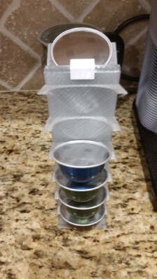 nespresso vertuoline capsule holder 2 rack | 3d print model