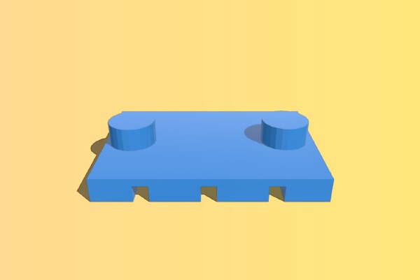 Shack Bot Collar To Lego Adapter | 3d print model