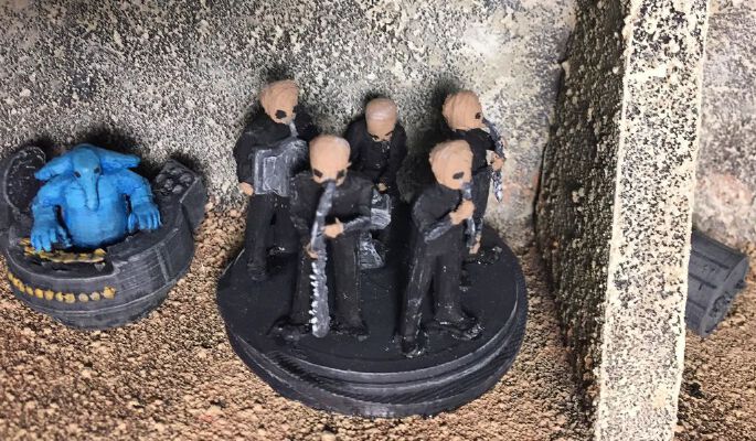Figrin D'an and the Modal Nodes (star wars legion scale) | 3d print model