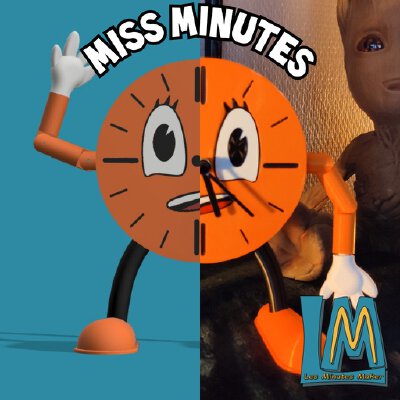 Miss Minutes clock from Loki | 3d print model