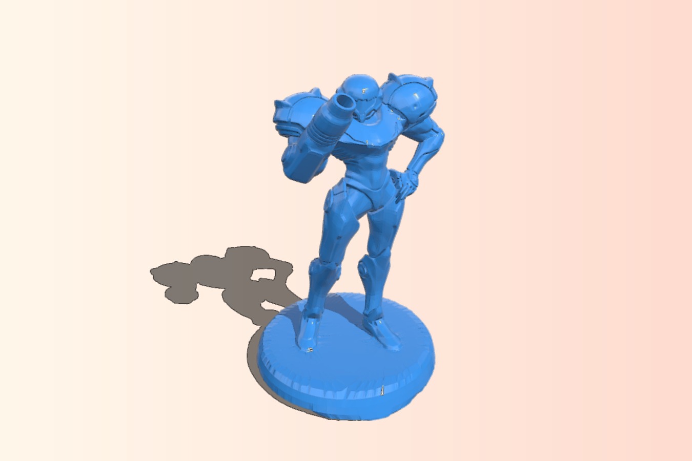 Samus with base high poly