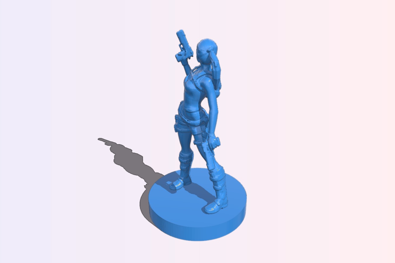 Lara Croft Miniature - 25mm Base