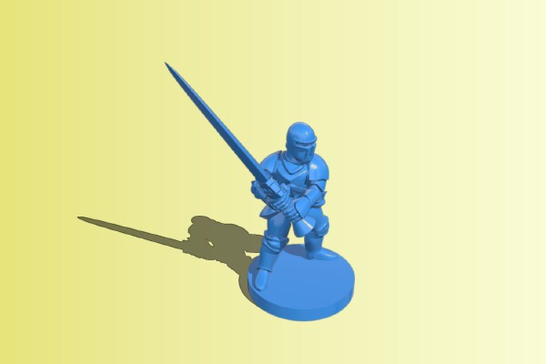 Armored Knight Greatsword | 3d print model