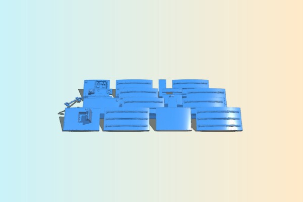 Apollo Service module - upper radiators | 3d print model