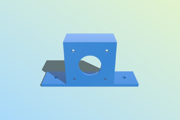 NEMA17 bracket created parametrically | 3d print model