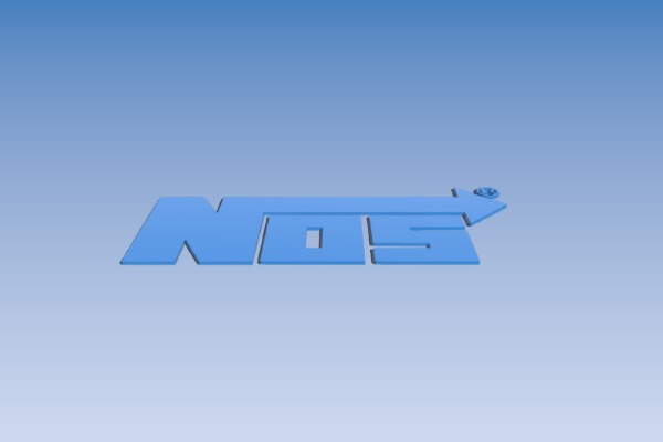 NOS Logo | 3d print model