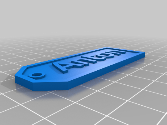 Anton label | 3d print model