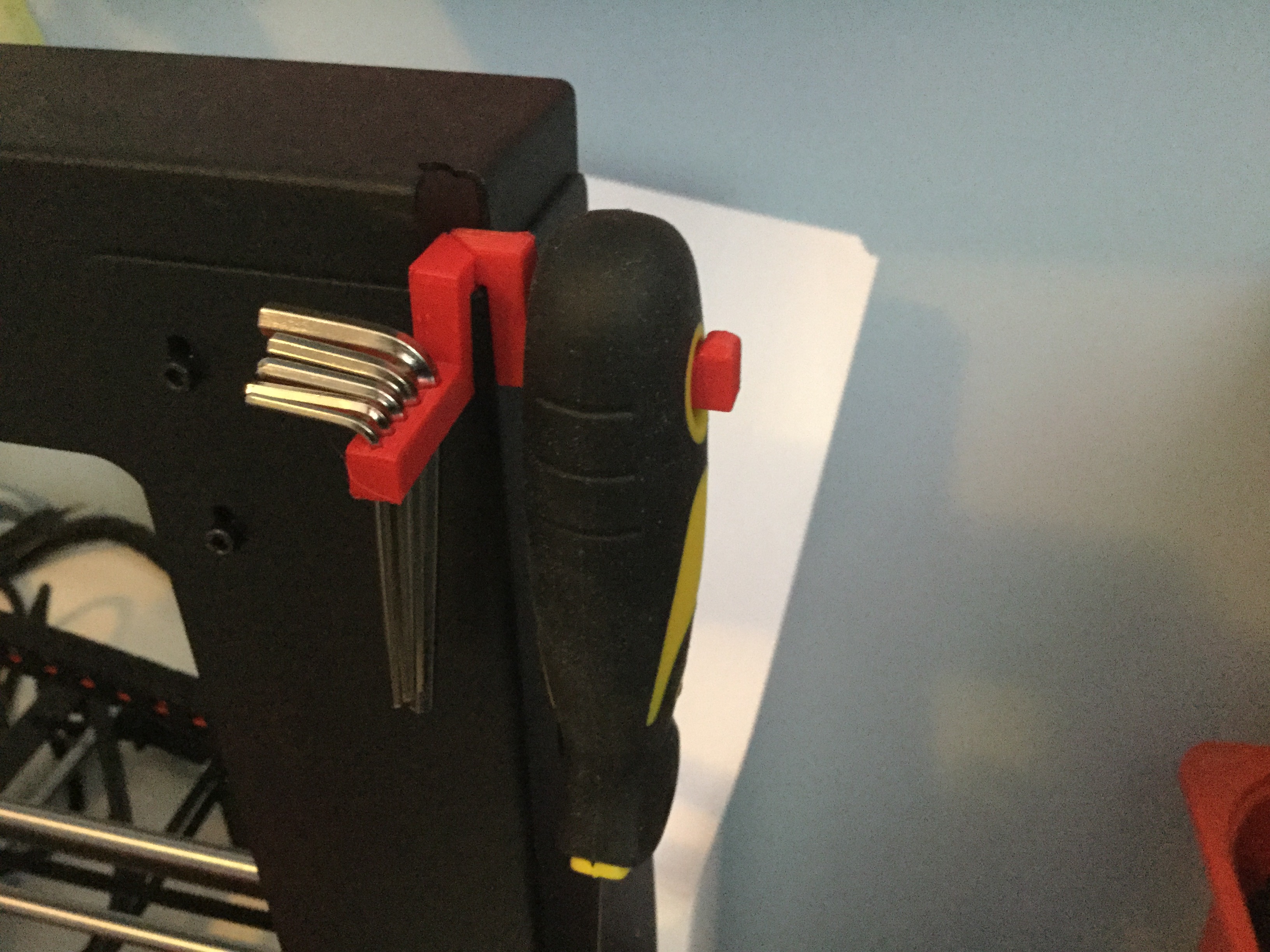 Scraper and allen key holder for wanhao duplicator i3 (di3)