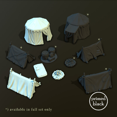 28mm camp set | 3d print model