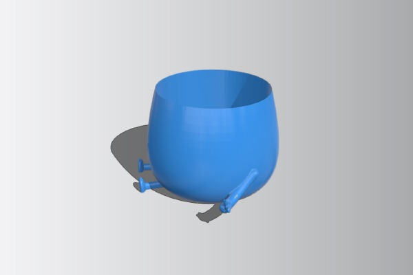 Happy sitting pot. Rudeboy | 3d print model