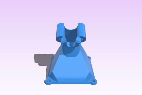K8200 - E3D V6 80mm PC Fan Mount | 3d print model