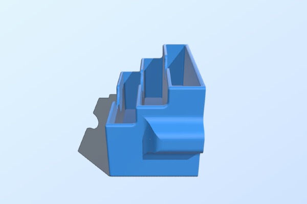3-Tier Magnetic Business Card Holder | 3d print model