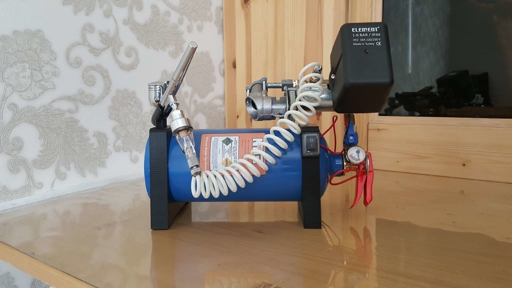 Airbrush Compressor From Fire Extinguisher
