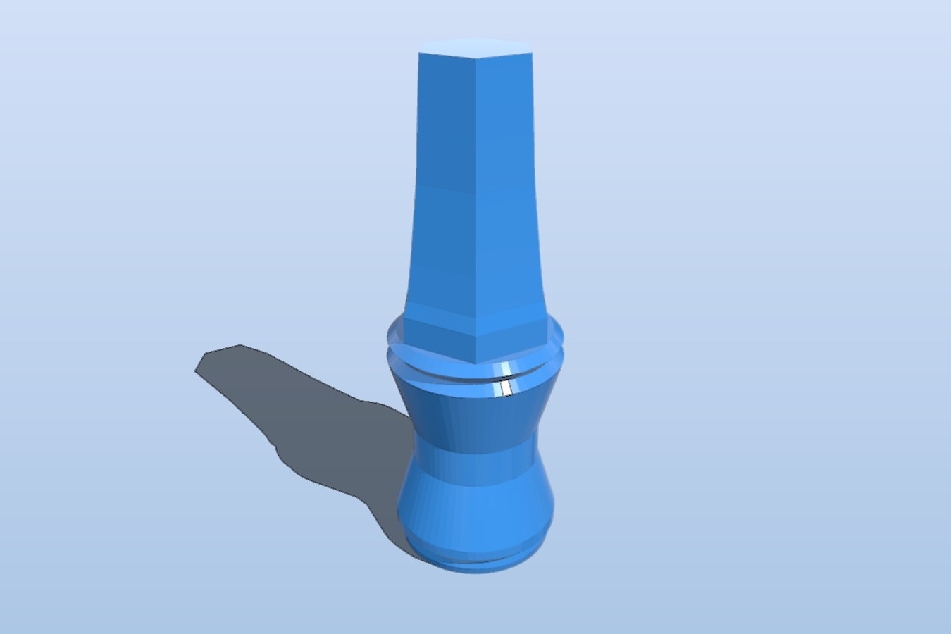 Eleventh Doctor's Sonic Screwdriver - hex divot handle