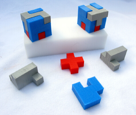 Cube Puzzles with and without Symmetry | 3d print model