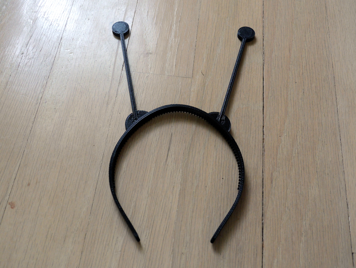 Bug antenna headband, customizable