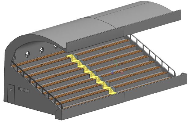Grand Stand_ Zuschauertribüne in 1:43 for DR!FT | 3d print model