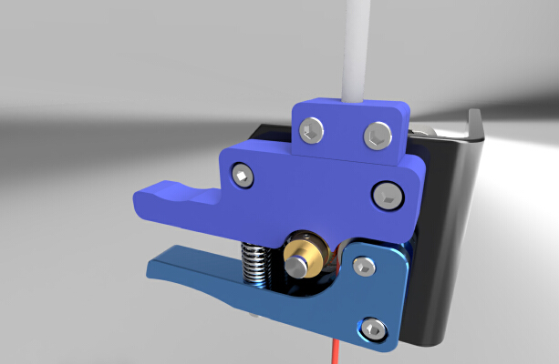 Tevo Filament Extruder Upgrade with PTFE (Bowden) tube clamp | 3d print model