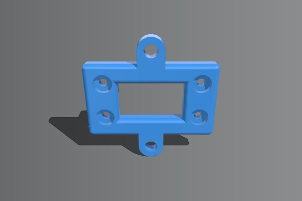 Tevo Blackwidow laser mount | 3d print model