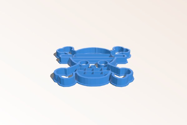 One Piece Pirate Skull Cookie Cutter | 3d print model