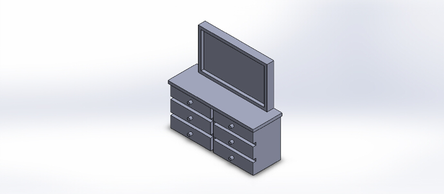 OpenForge bedroom furniture set | 3d print model