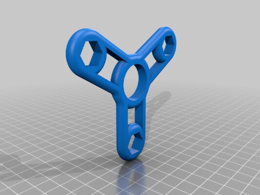 Tri Fidget Spinner - M8 weight | 3d print model