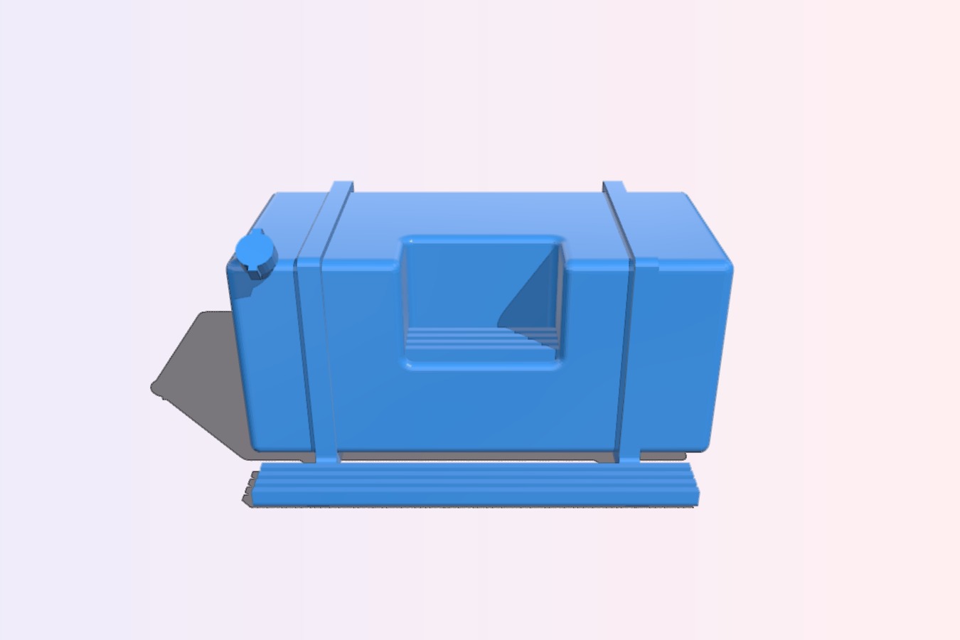 Scale square fuel tank