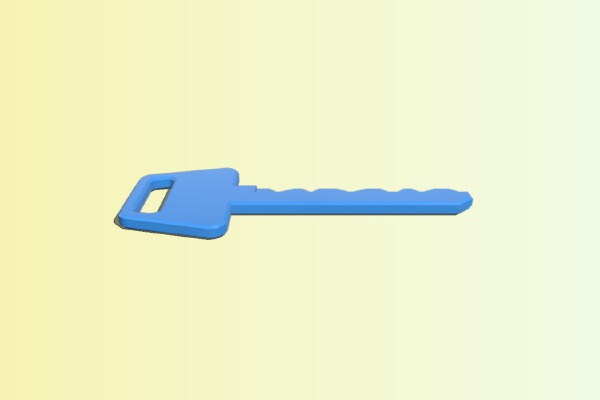 Toy Key for kids play (Ruko style) | 3d print model