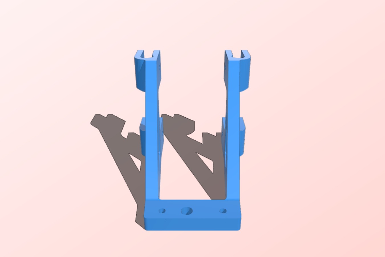 custom extruder mount for reprappro mono mendel