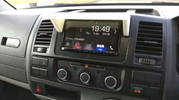 VW T5 Radio Sun Shield | 3d print model