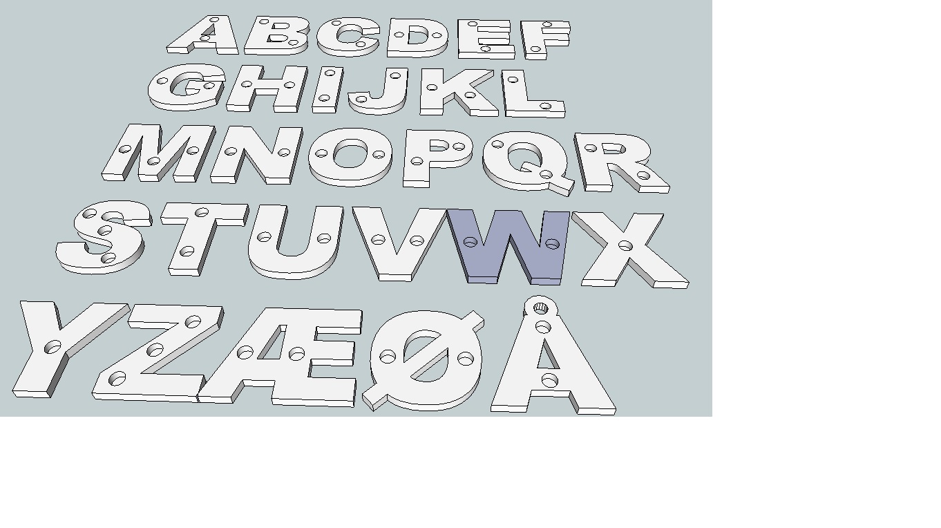 Alphabet magnets