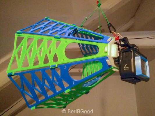 Chase cam for paragliding - On spot assembly without screws or zip ties | 3d print model