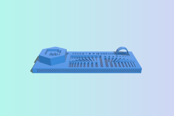 calibrador de resina impressora monocromatica | 3d print model