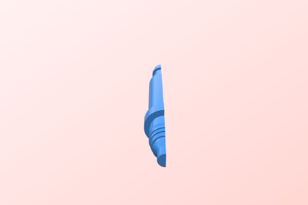 Resistance Pilot Leg Flare Half | 3d print model